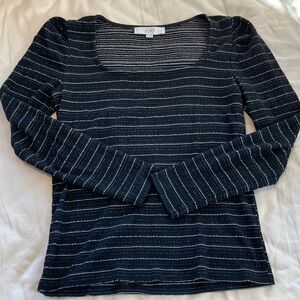 LOFT Striped Knit Top